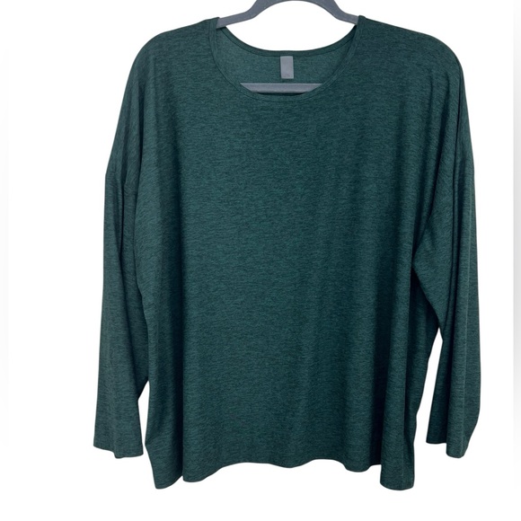 Beyond Yoga Plus Featherweight Morning Light Cropped Pullover Womens 3X Green - Picture 1 of 8